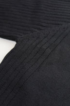 R.F. Scott 100% Merino Wool Zip Neck Knit: Parker - Black