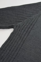 R.F. Scott 100% Merino Wool Zip Neck Knit: Parker - Lead