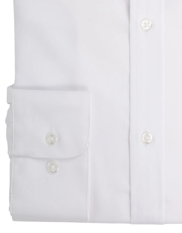 Sinatra Long Sleeve Shirt - White Twill