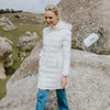 Moke: Sarah 90/10 Packable Down Coat - Cream