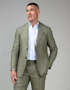 Rembrandt Malta Linen Blazer - Sage Green