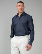Kaihara Long Sleeve Shirt - Japanese Denim - Navy