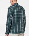 Ben Sherman Long Sleeve Shirt: Mid Check - Fraser Green