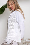 Malia Italian Linen Jacket in White
