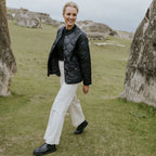 Moke: Talei Quilted Bomber Jacket - Black