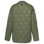 Moke: Talei Quilted Bomber Jacket - Olive Green