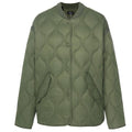 Moke: Talei Quilted Bomber Jacket - Olive Green