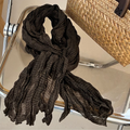 Cotton Micro Stripe Scarf