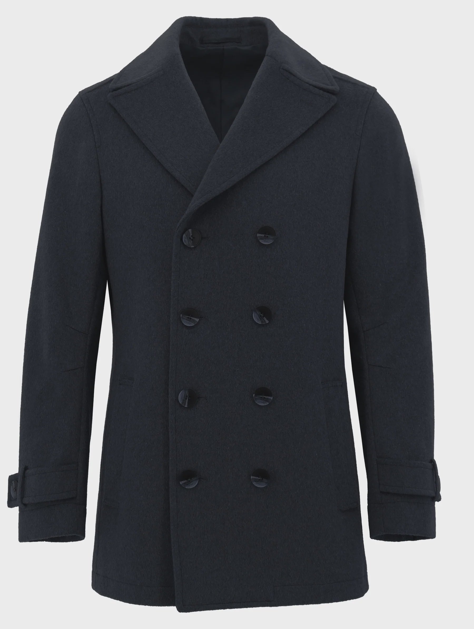 Boston Peabody Wool Blend Overcoat - Navy