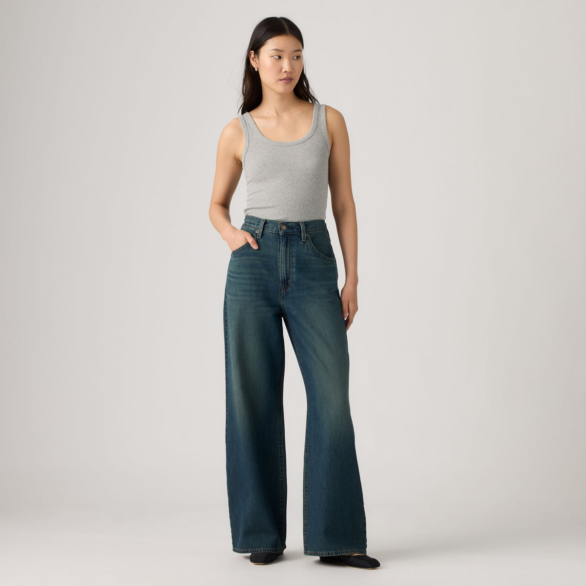 Levi's® Women's Cinch Baggy Jeans - 'Cash Out T3' Vintage Wash