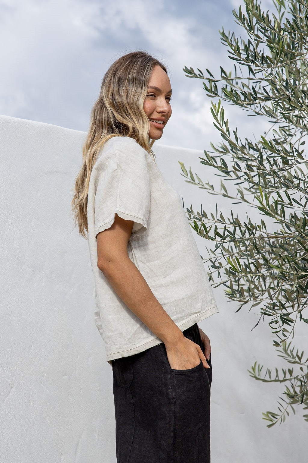 Armonia Italian Linen Tee