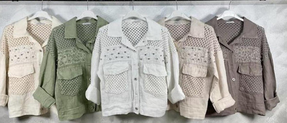 The Italian Closet: Bayside Linen Jacket