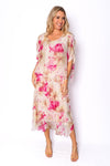 The Italian Closet - Elegance Floral Silk Dress - Paradise Floral