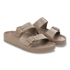 Birkenstock Unisex Arizona Sandal - Eva Grey Taupe