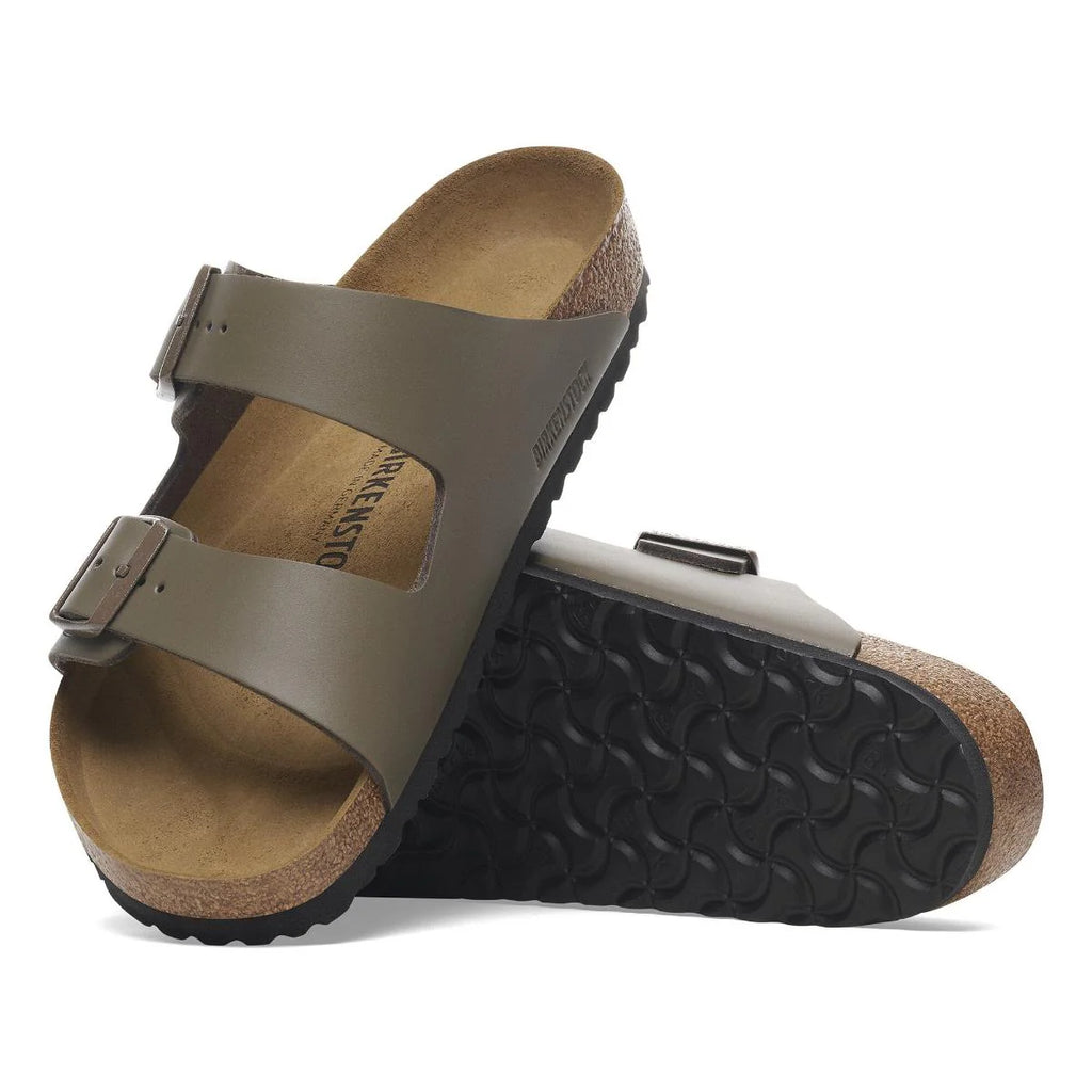 Birkenstock Arizona Sandal - Smooth Leather - Concrete Grey
