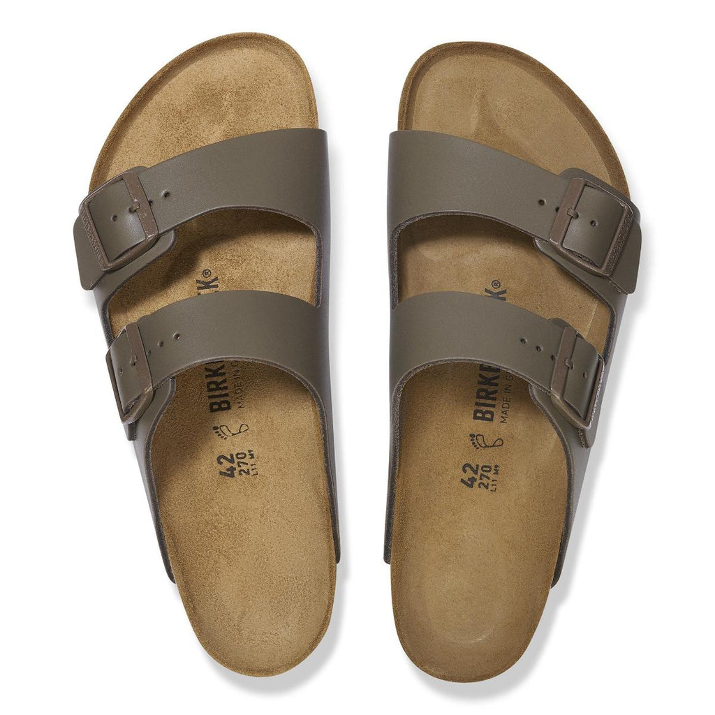 Birkenstock Arizona Sandal - Smooth Leather - Concrete Grey
