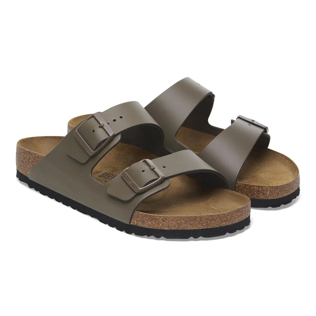 Birkenstock Arizona Sandal - Smooth Leather - Concrete Grey