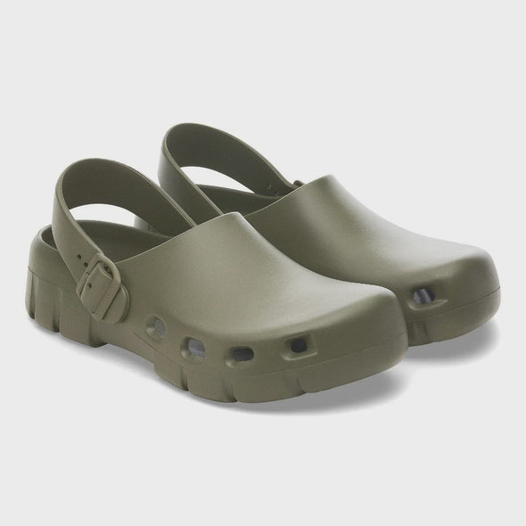 Birkenstock Unisex Birki Flow Sandal - EVA Khaki