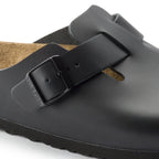 Birkenstock Unisex Boston Sandal - Smooth Black Leather