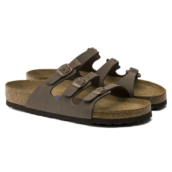 Birkenstock Florida Softbed Sandal - Birkibuc Mocha