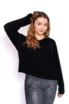 Packer: fine knit alpaca wool blend sweater - Black