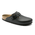 Birkenstock Unisex Boston Sandal - Smooth Black Leather