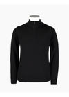 Mataura 1/4 Zip Merino - Black