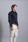Cutler & Co Blaine Long Sleeved Shirt: Plain - Black