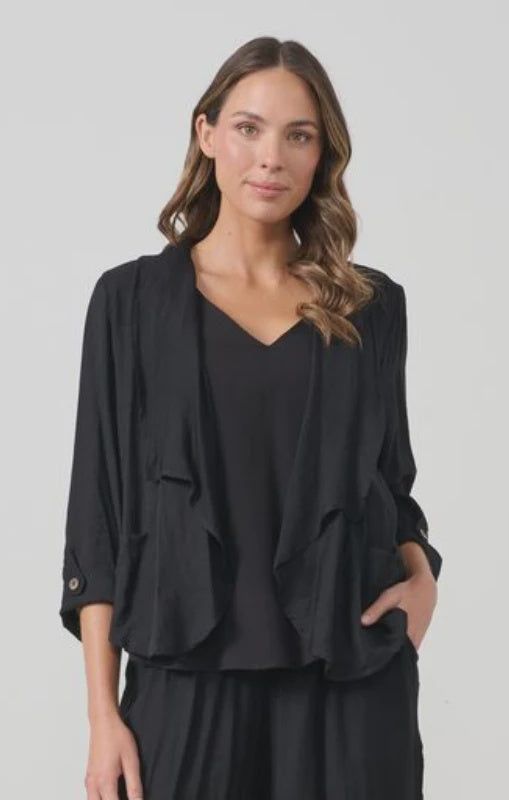 Lightweight Waterfall Jacket - Black
