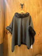 Fur Detail Poncho