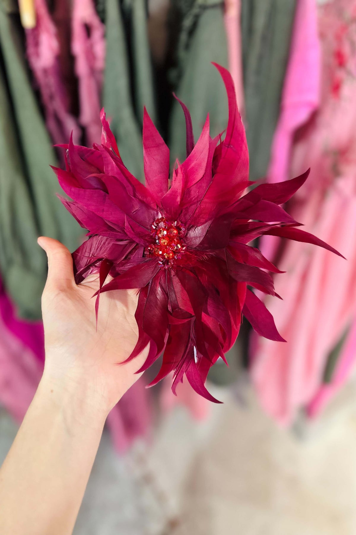 Made in Italy Feather Brooch