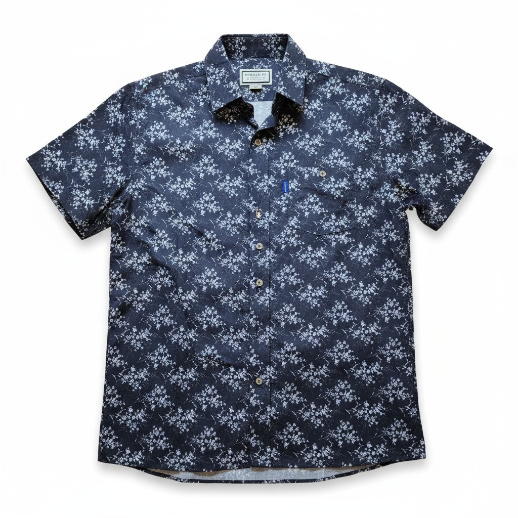 Iron Cheater Short Sleeve Shirt: Cornflower - Black