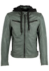 Gipsy Lamb Leather Jacket - Sayto (Dark Sage)