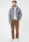 Gipsy Lamb Leather Jacket - Baxder (Dusty Blue)