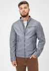 Gipsy Lamb Leather Jacket - Baxder (Dusty Blue)