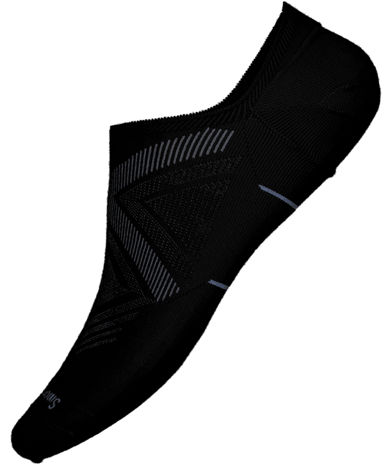 Smartwool Run Targeted Unisex No Show Sock - Black