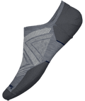 Smartwool Run Targeted Unisex No Show Sock - Medium Grey