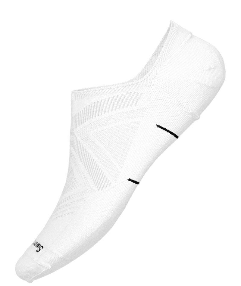 Smartwool Run Targeted Unisex No Show Sock - White