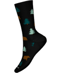 Smartwool Unisex Everyday Crew Sock - Through the Trees : Black