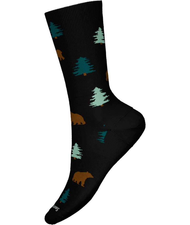 Smartwool Unisex Everyday Crew Sock - Through the Trees : Black