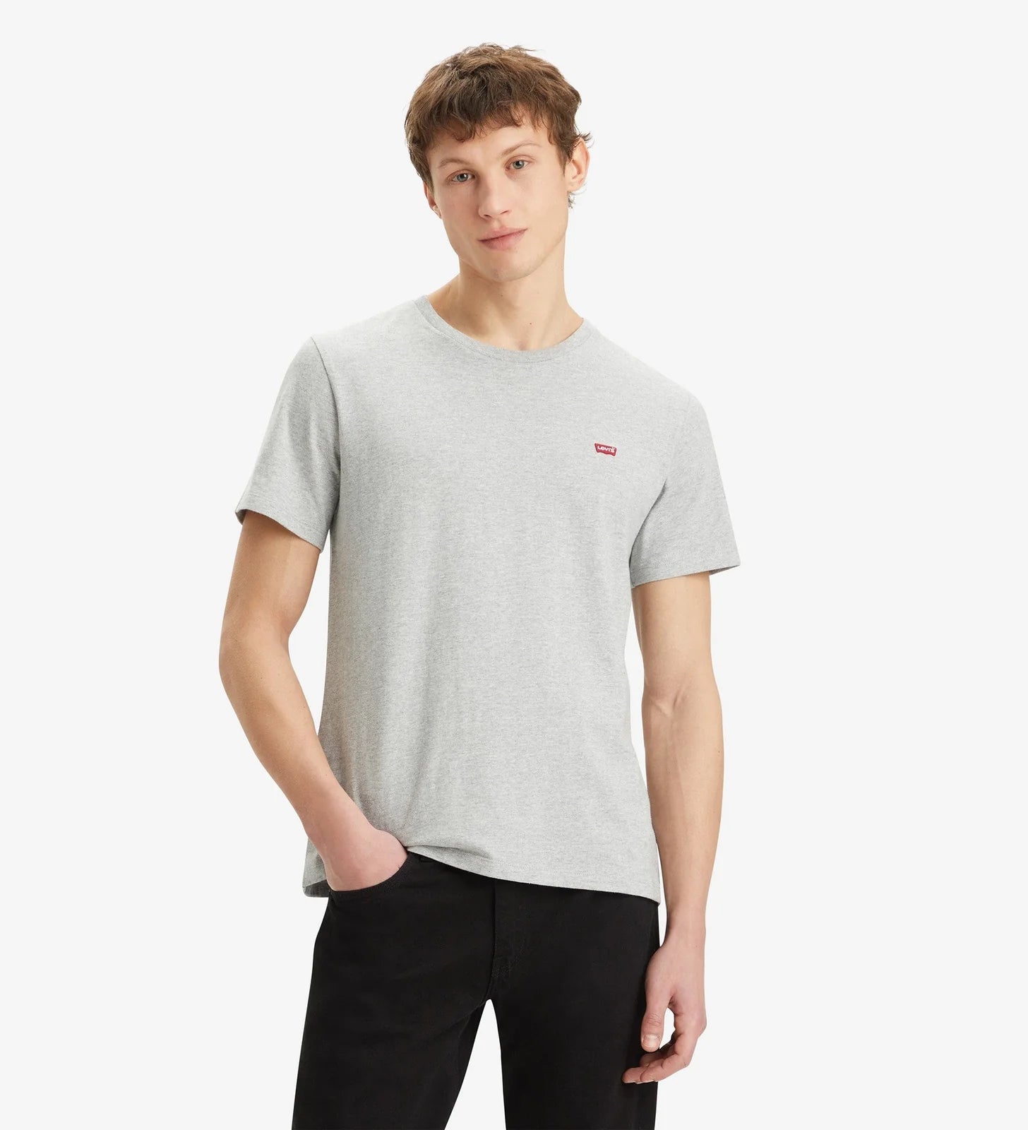 Levi's Original Logo Patch Tee - Mid Tone Grey