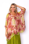 The Italian Closet: Brooke silk batwing - Light Pink