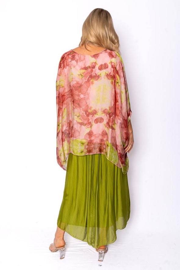 The Italian Closet: Brooke silk batwing - Light Pink