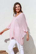 Lorenza Cotton Knit in Blush