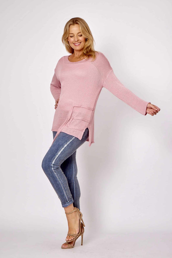 LaStrada: Italian Everyday Pants - Denim Blue