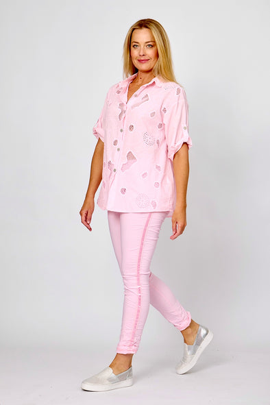 LaStrada: Italian Everyday Pants - Candy Pink