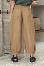 Nervatura Linen Pants