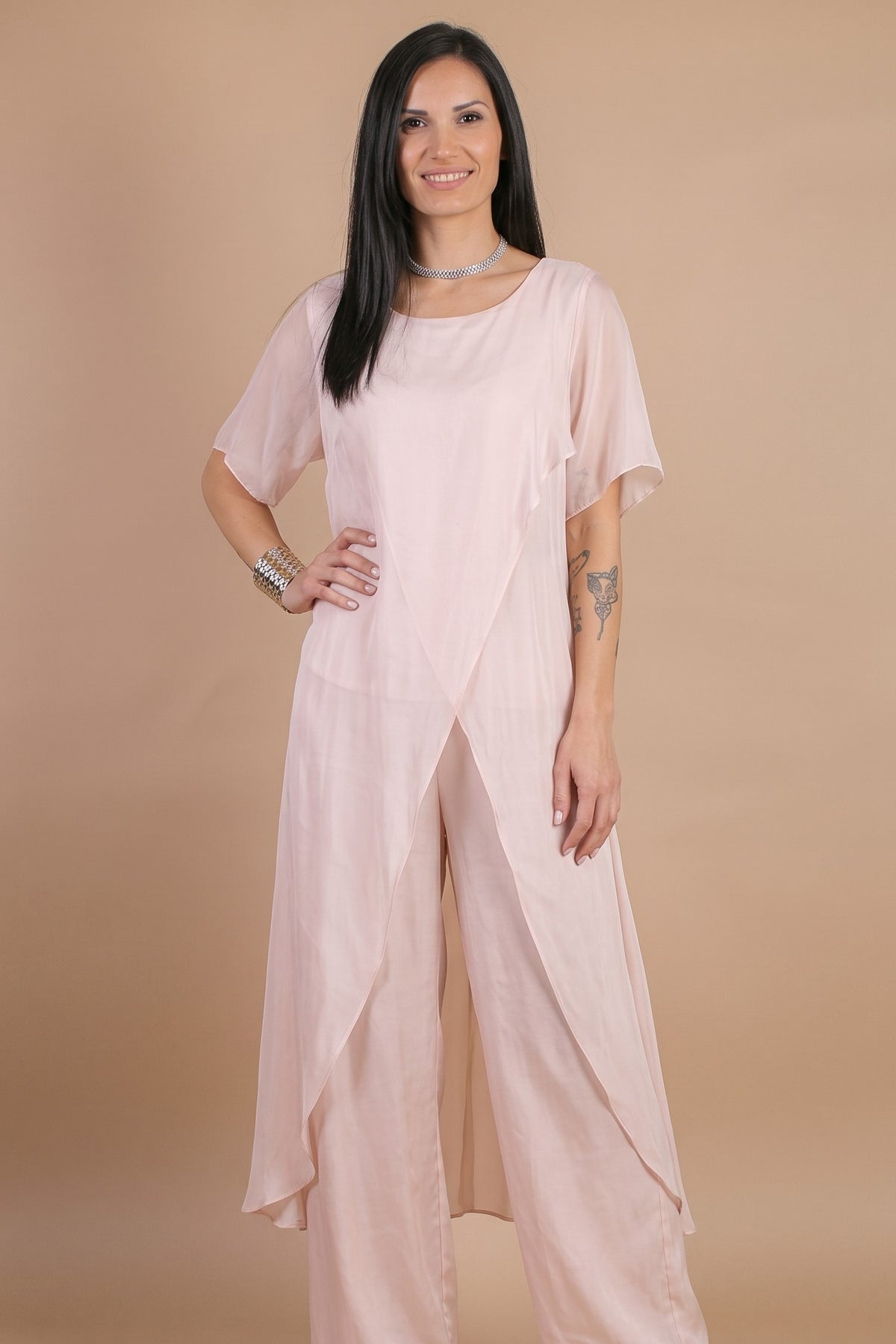 The Italian Closet: Avida Split Silk Top