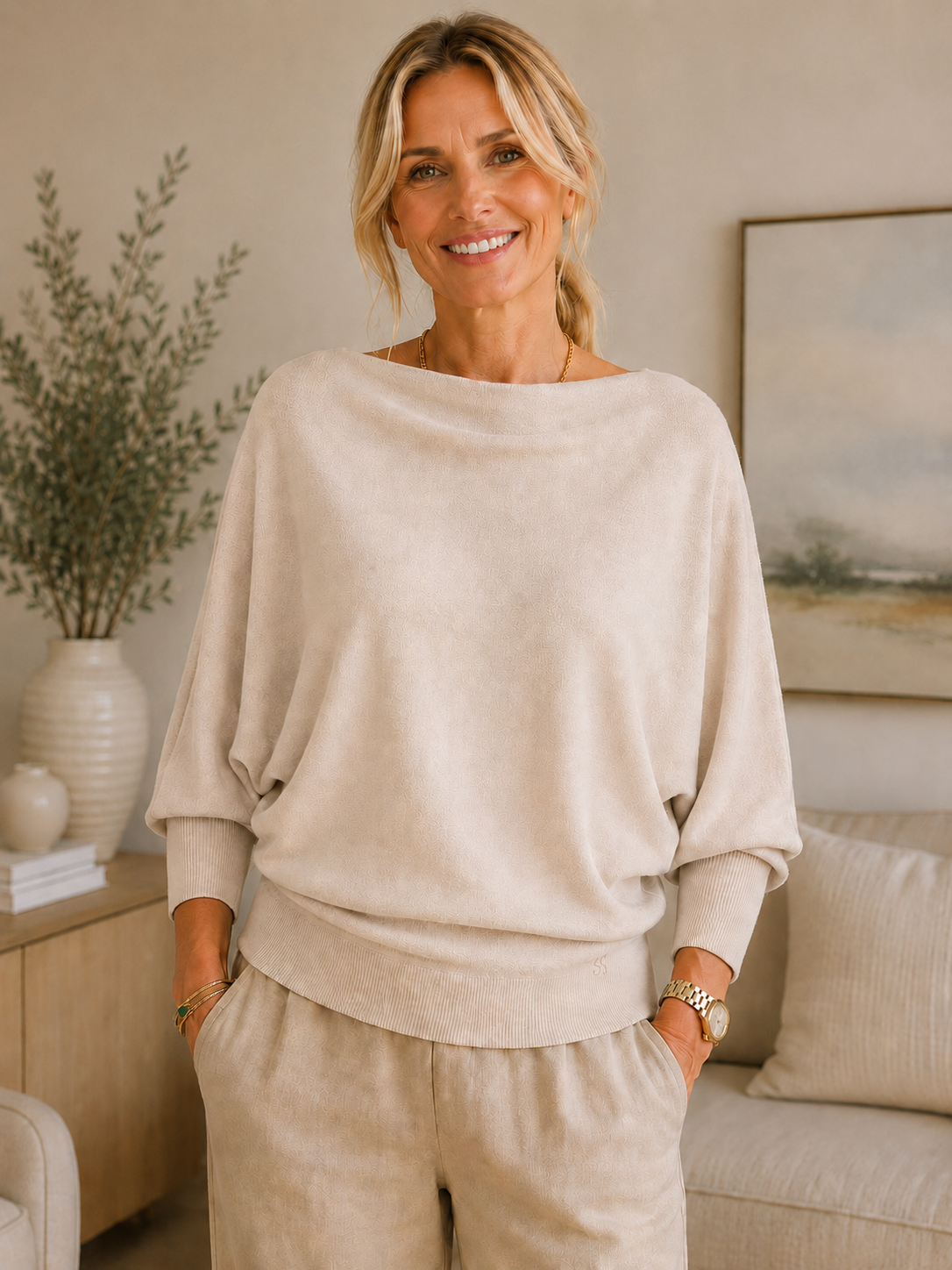 Ponchitta Graceful Italian Knit Top