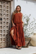 Quadrato Linen Tank Top